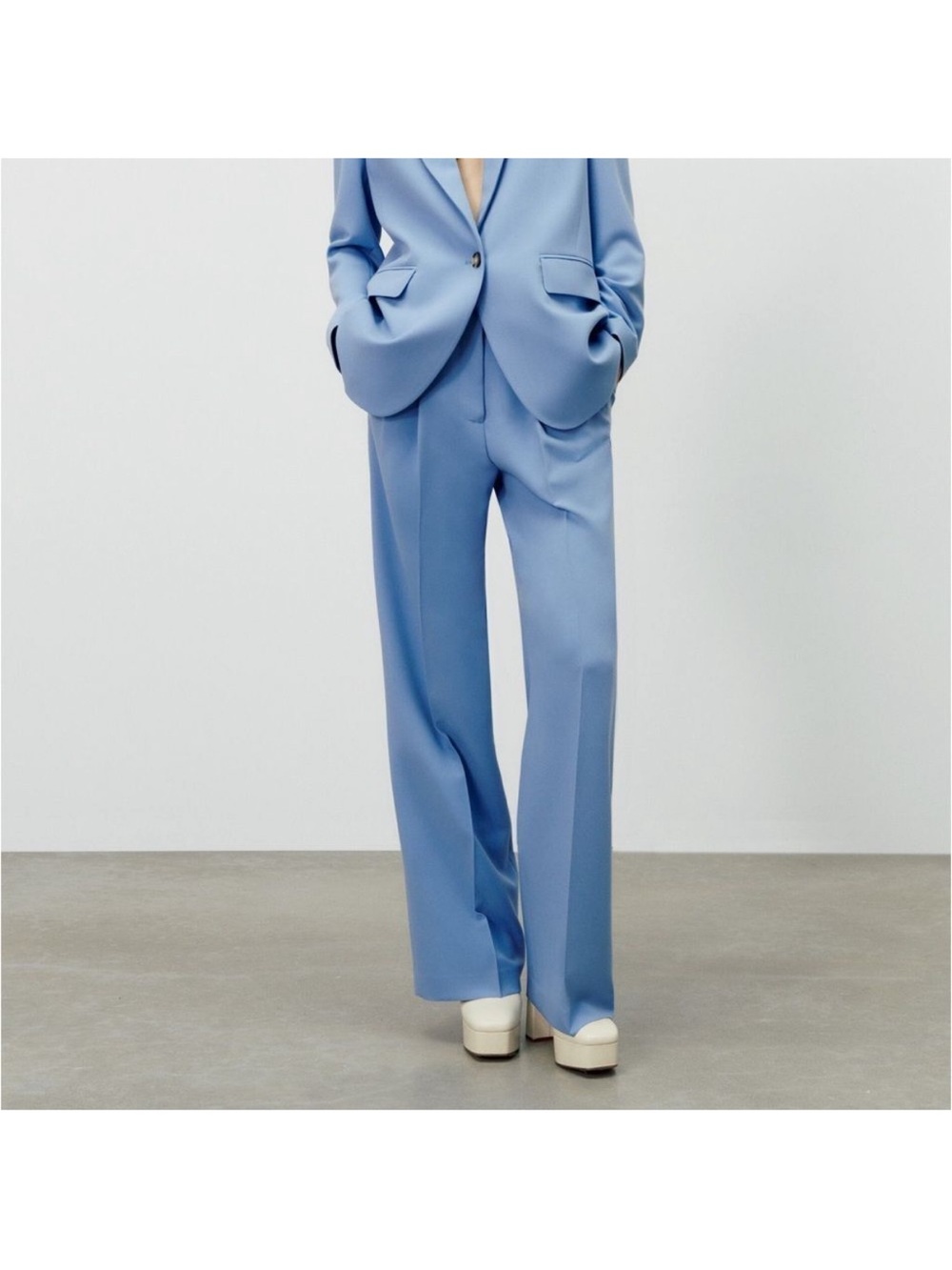 ZARA Bright Blue Women's Pant with Tag